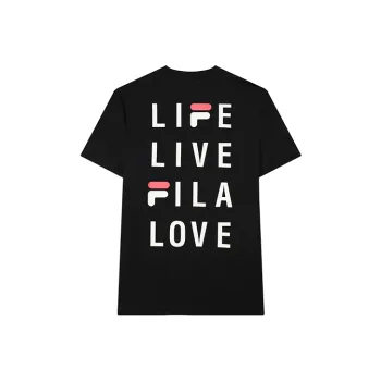 FILA T Shirts Men Meteor Iron Black