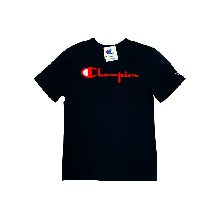 Champion T Shirt US Version Unisex Black-0