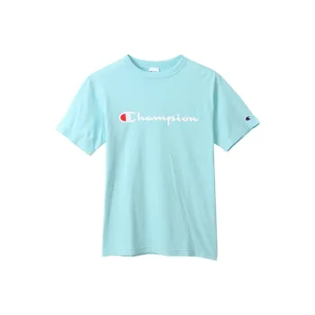 Champion T Shirt Unisex Lake Blue Japan Version