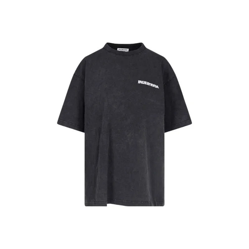 Balenciaga T Shirt Unisex Black-0