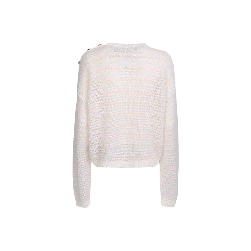 BALMAIN Cashmere Sweaters Women's White-1