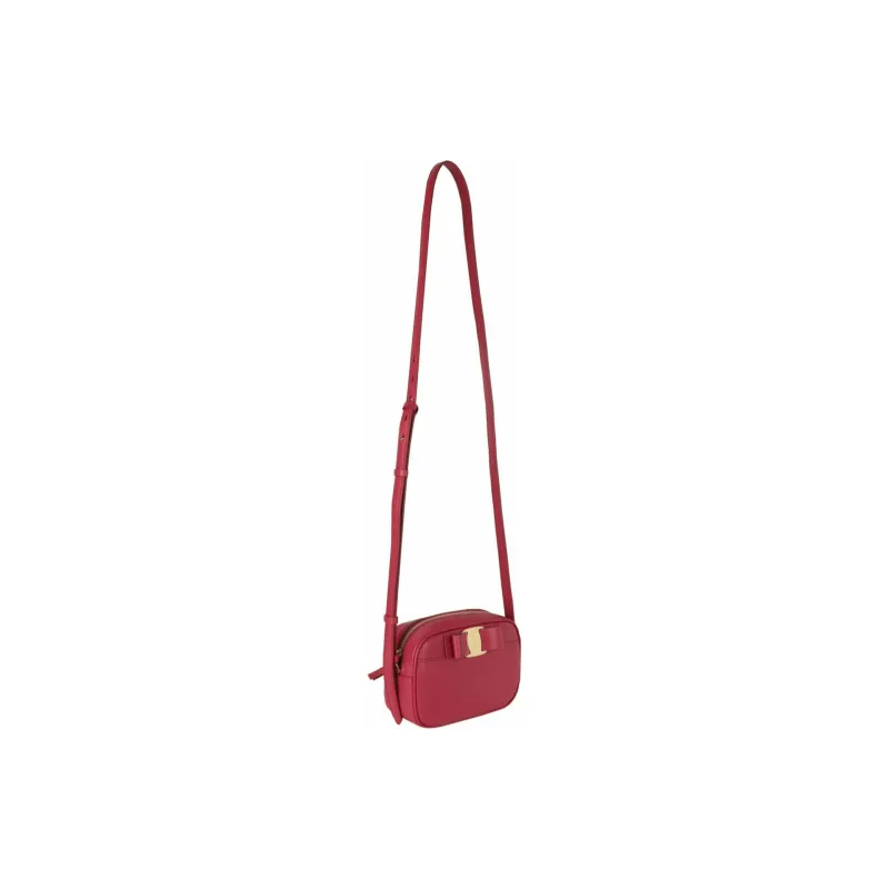 Ferragamo Vara Bow Camera Crossbody Pink-3