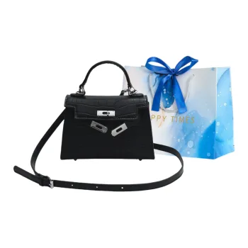 ROUNDOT PU Crossbody One Shoulder Handbags Women's Ecru/Black/Gray/Coffee