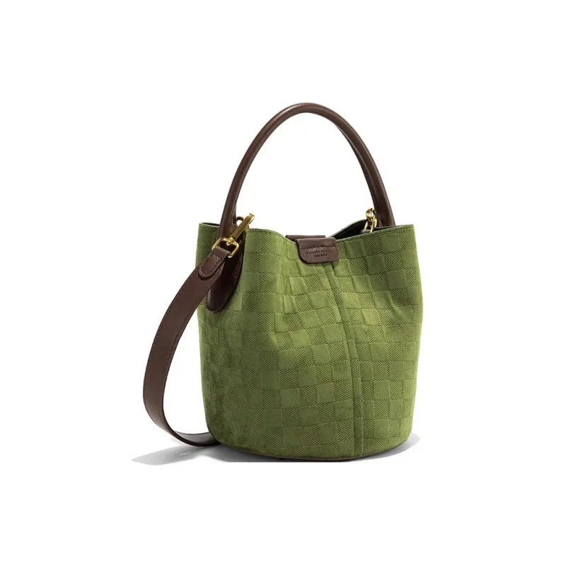 CLEVER& KETCH PU Bucket Bag Combo Bag Handbag Women's Green-1