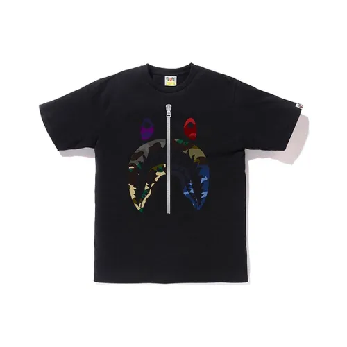A BATHING APE Mix Camo Shark Tee