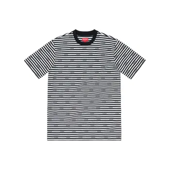 Supreme Logo Stripe S/S Top