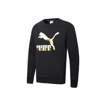 PUMA Sweatshirts Men Black/Gold