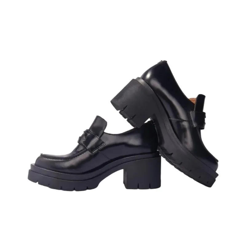 Maje Chunky Heel High Heels Women's Black-3