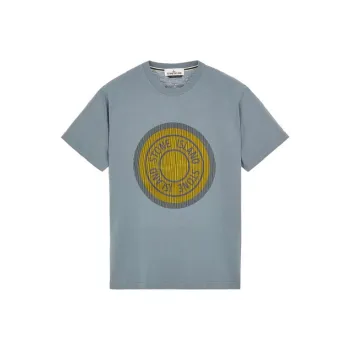 STONE ISLAND T Shirts Unisex Blue