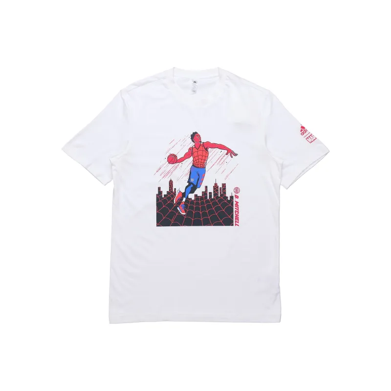 Adidas x Marvel Collaboration T Shirt Men's White-0