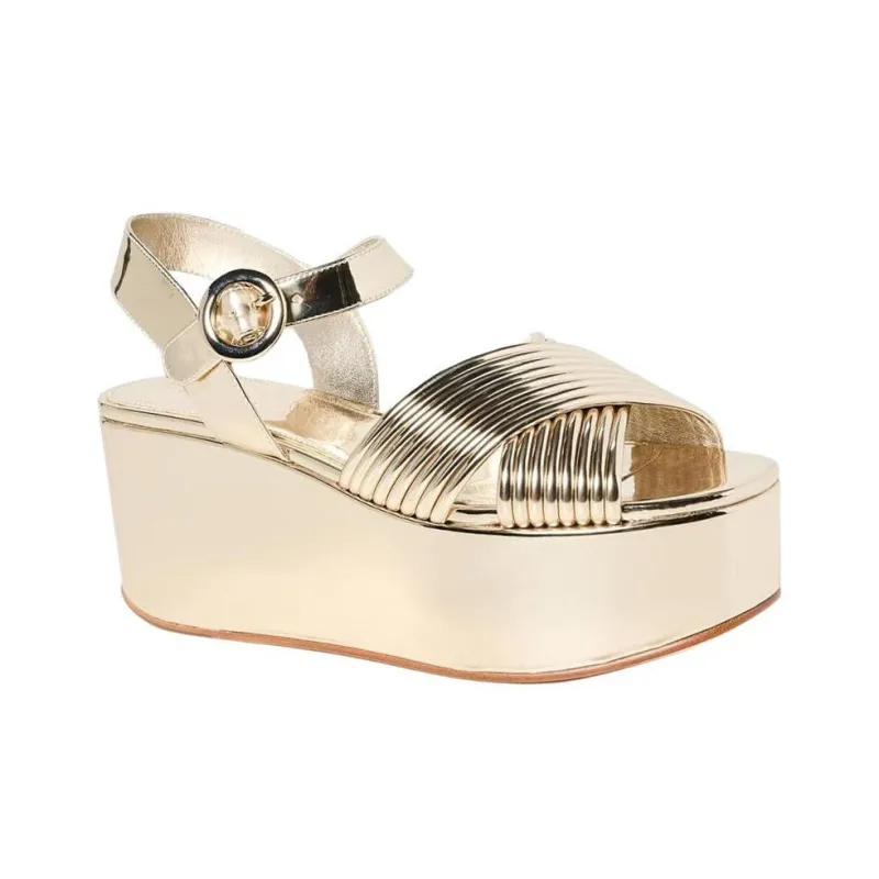 TORY BURCH BOMBÉ Strap Sandals 7.5cm Women's Gold-2