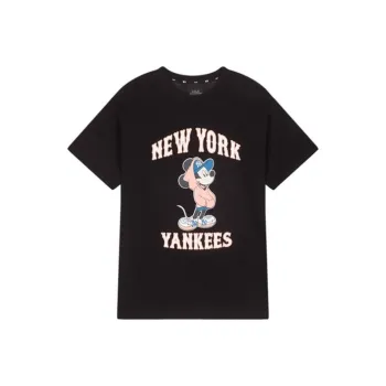 Disney X MLB X Disney T Shirts Unisex Black