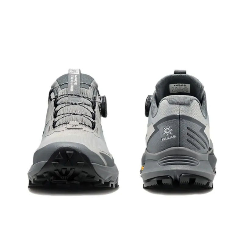 KAILAS Brackets Anti Slip And Wear Resistant Coverage Low Top Trekking Shoes Men's Gray-3