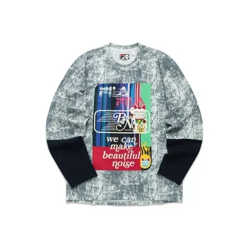 FILA FUSION Tokyostudio T Shirts Unisex Patchy Memory