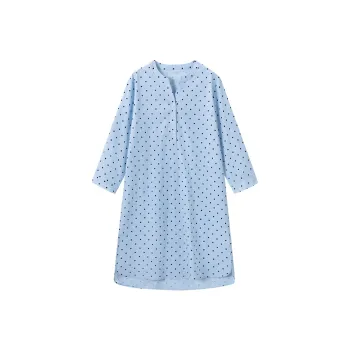 Shuya Nightgown Women's Light Blue