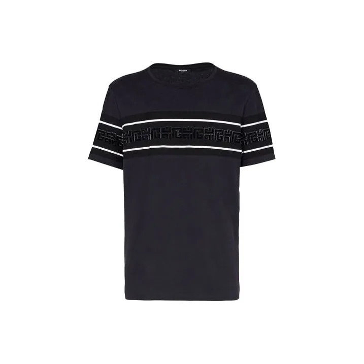 BALMAIN T-Shirts Men Navy Blue-0