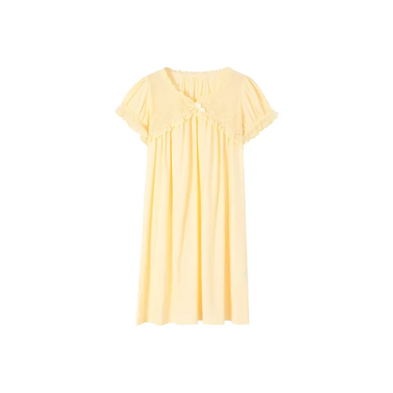 MADALLO Nightgown Women's Light Yellow-0