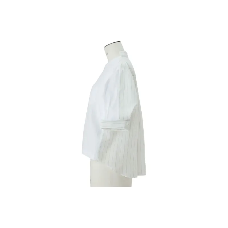 Sacai Striped Panelled T shirt-2