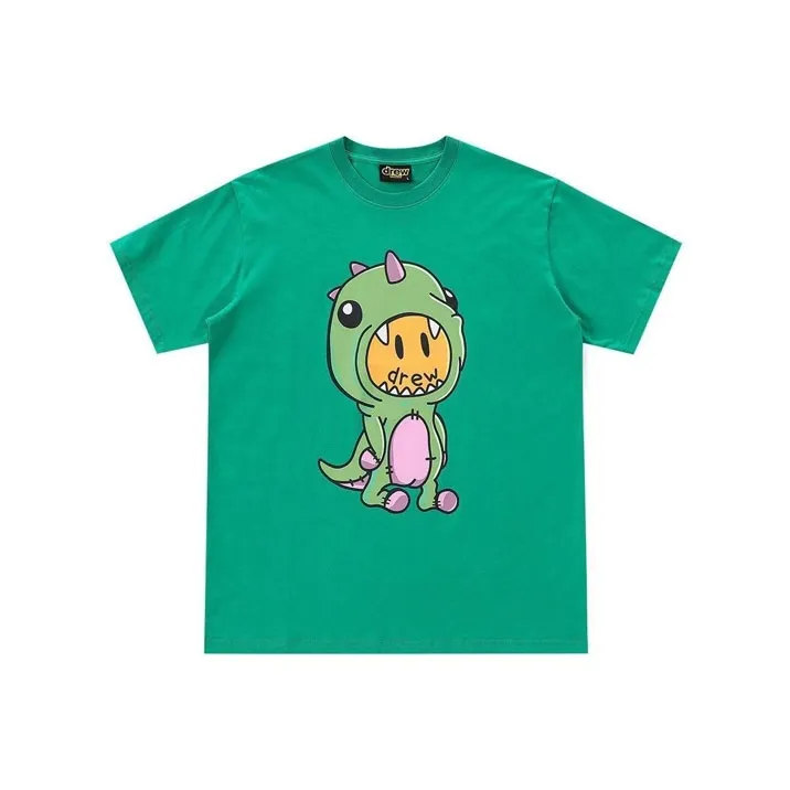Drew House Smiley Collection T Shirts Unisex Green-0