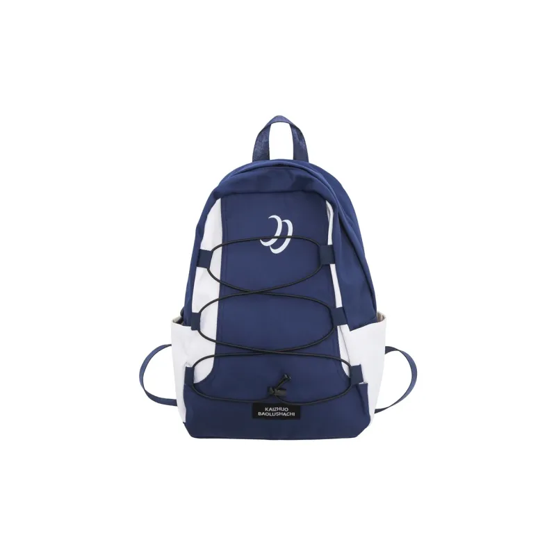 Travel Nylon Backpack Regular Unisex Black/Brown/Dark Blue/Light Blue-12