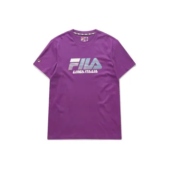 FILA FUSION T Shirts Unisex Grape Purple