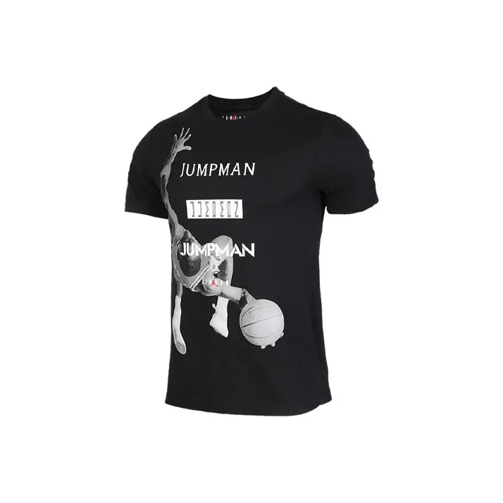 Jordan T Shirts Men Black-0