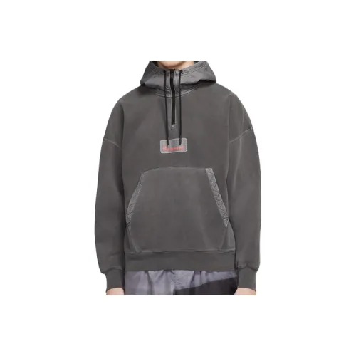 chevron-detail 23 Engineered Men's Knit Hoodie Black