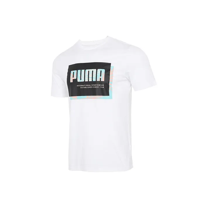 PUMA T Shirts Men White-0