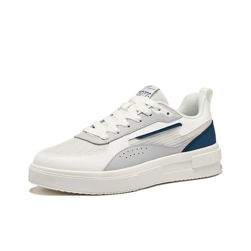 Erke Jinghong 2lite Abrasion Resistant Slip Resistant Low Top Skateboard Shoes Men's Microcrystal White Mist Gray-2