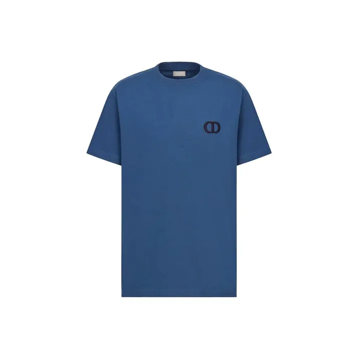DIOR Quarterly New Products T-Shirts Men Blue-0