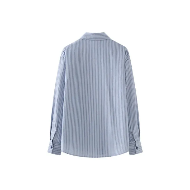 Ning Cai Yuer Shirt Women's Blue-1