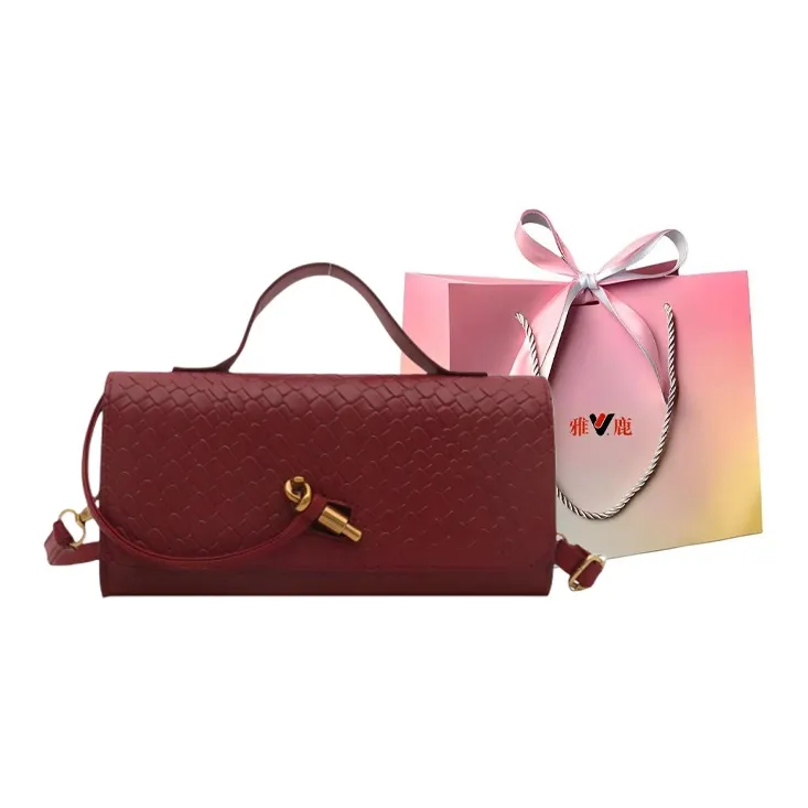 Yalu PU Shoulder Bag, Crossbody Bag, Handbag Regular Women's White/Black/Red-14