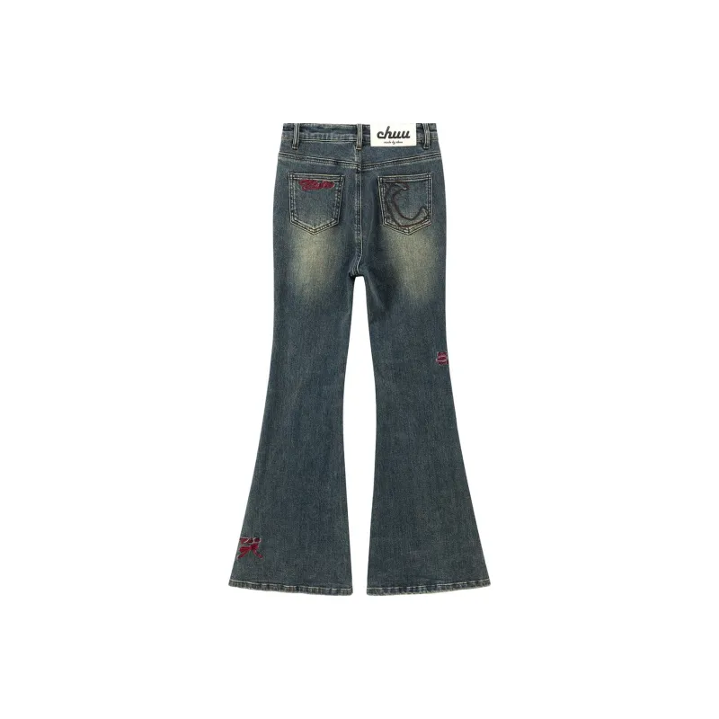 CHUU Jeans Women's Dark Denim Blue-1