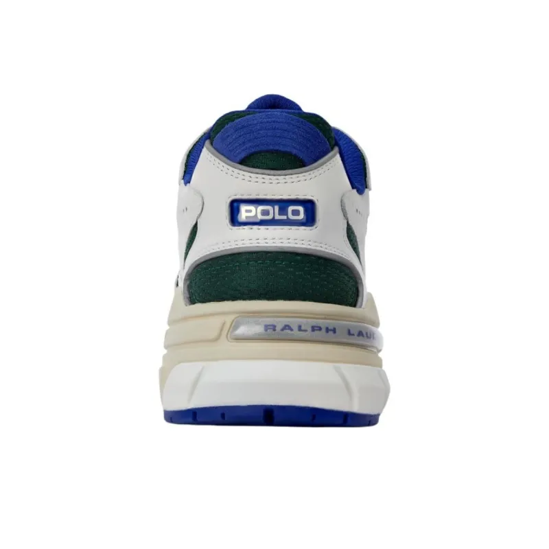 Polo Ralph Lauren Trackster 275 Low Top Casual Shoes Men's White Green-4