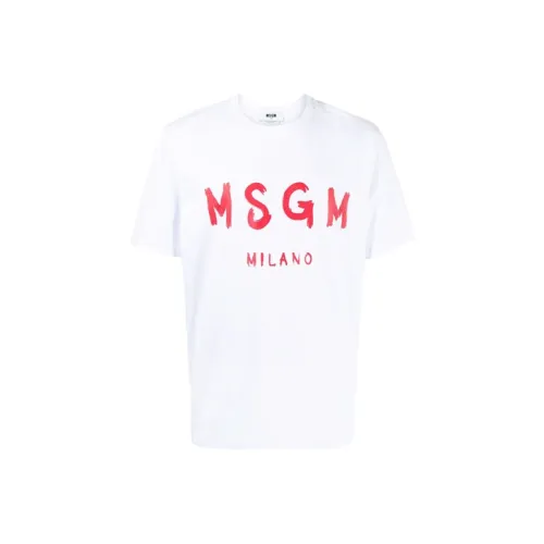 MSGM Logo print Cotton T shirt Dress