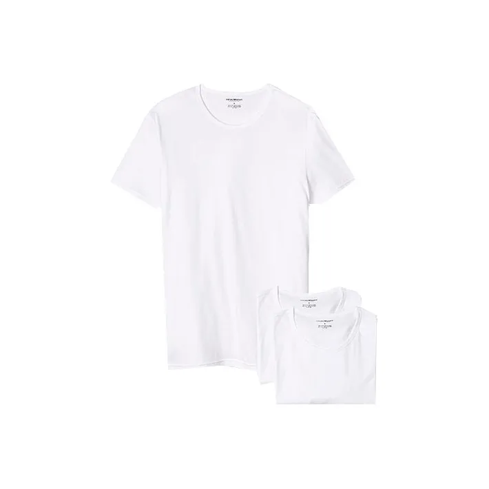 EMPORIO ARMANI T Shirts Men 1 Set 3 Pack White-0