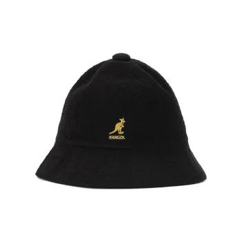 KANGOL Acrylic Bucket Hats Unisex Black