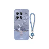 Lavender Gray-DW Flower and Bird Butterfly Chain Gray+Floral Bracelet