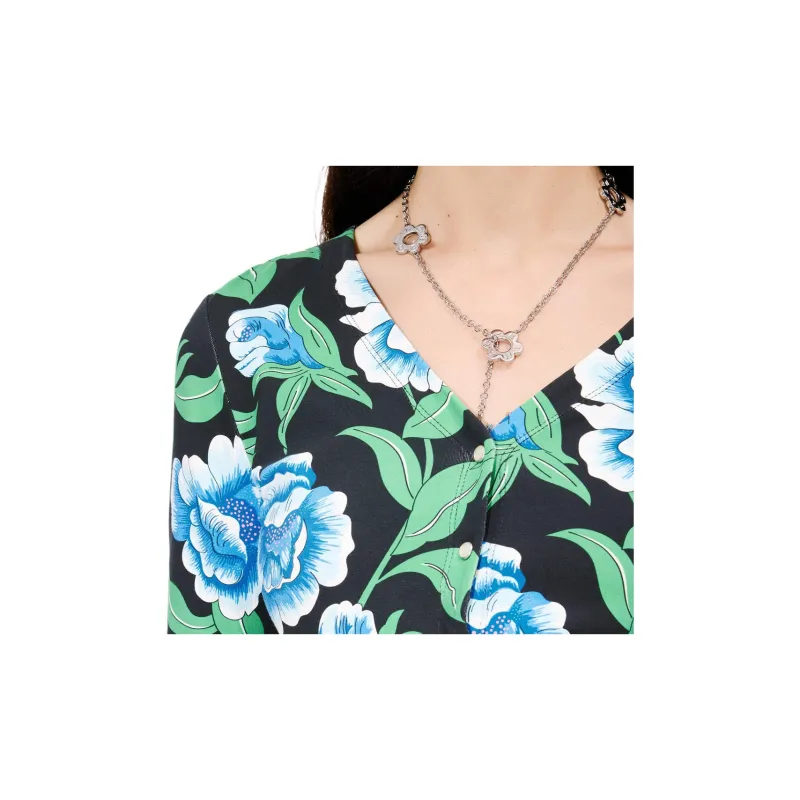 KENZO Floral Printed V Neck Cardigan-5