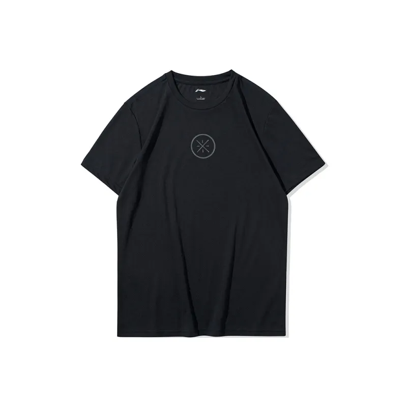 LiNing T Shirt Men's New Standard Black-0