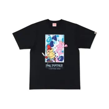 A BATHING APE X Pink Panther Abc Camo Wall Tee