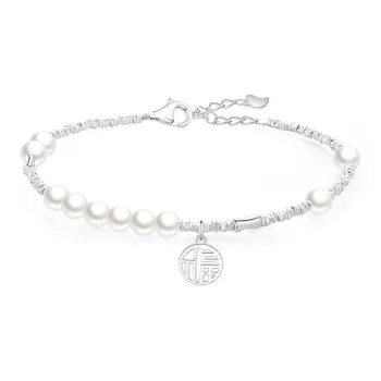 Love Link 925 Sterling Silver Bracelets Women's