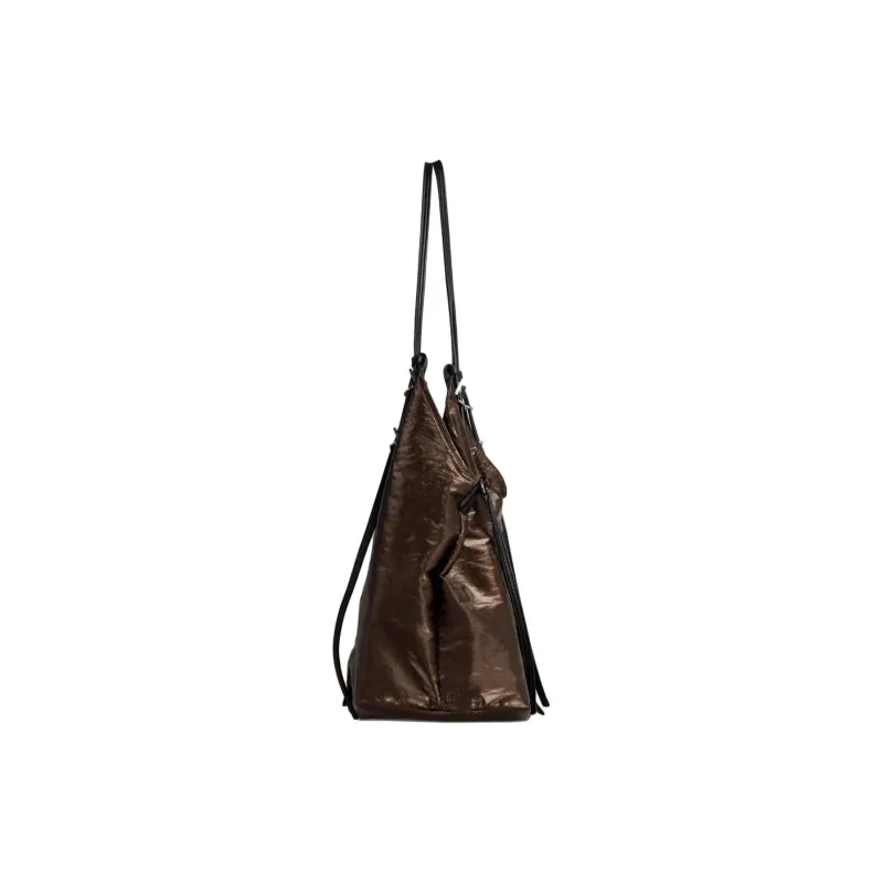 Kikawa Card Fabric Tote Bag, Shopping Bag, Shoulder Bag Medium Size Women's Gold-3
