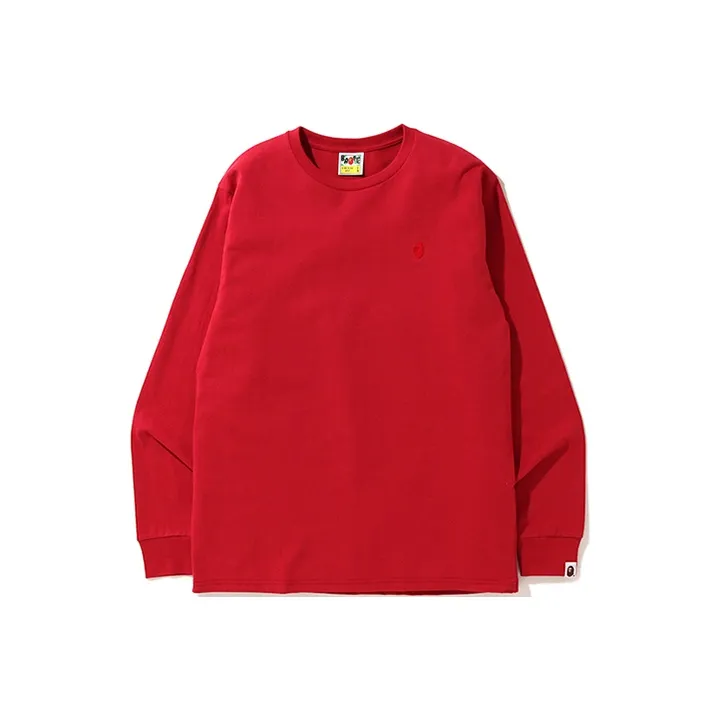 Bape A BATHING APE Head One Point L/S Tee-2