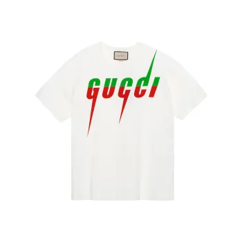GUCCI Men's Cotton Blade T shirt White