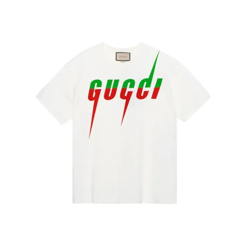 GUCCI Men's Cotton Blade T shirt White
