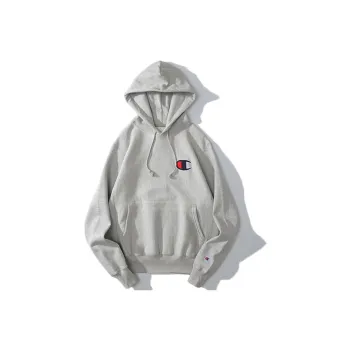 Champion Sweatshirt US Version Unisex Light Gray