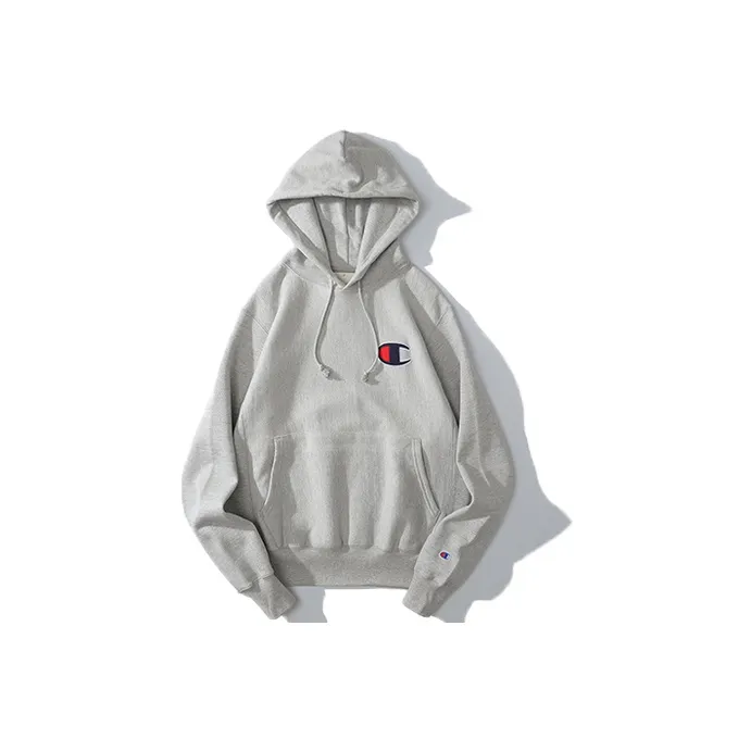 Champion Sweatshirt US Version Unisex Light Gray-0