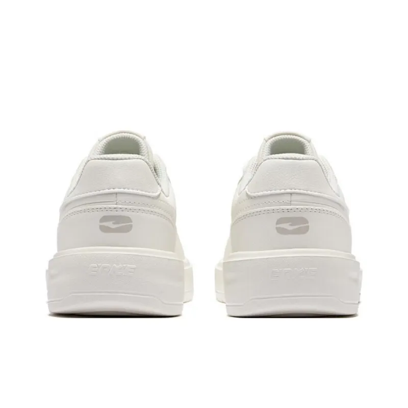 Erke Heavenly Strategy Anti Slip Wear Resistant And Impact Resistant Low Top Skateboard Shoes Women's White-4