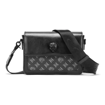 Ed Hardy Classic Series Cow Leather Crossbody Bag, Shoulder Bag Regular Women's Black/Brown